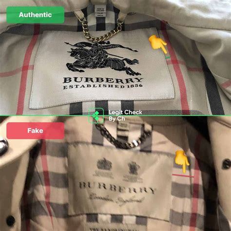 fake burberry coat vs real|genuine burberry label.